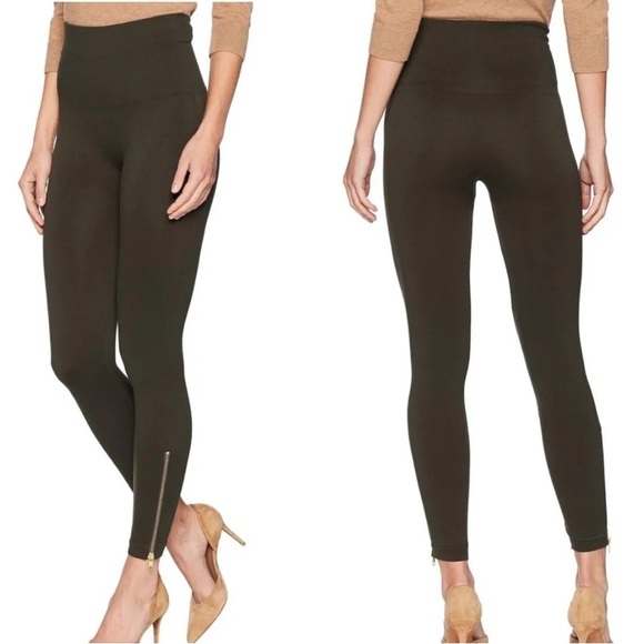 Spanx Seamless Leggings Ankle Zippers - Picture 1 of 7